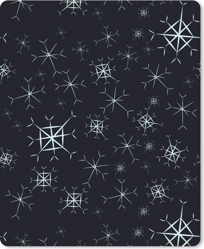 MuchoWow® Mauspad Mousepad Winter - Schneeflocke - Muster Produktbild 