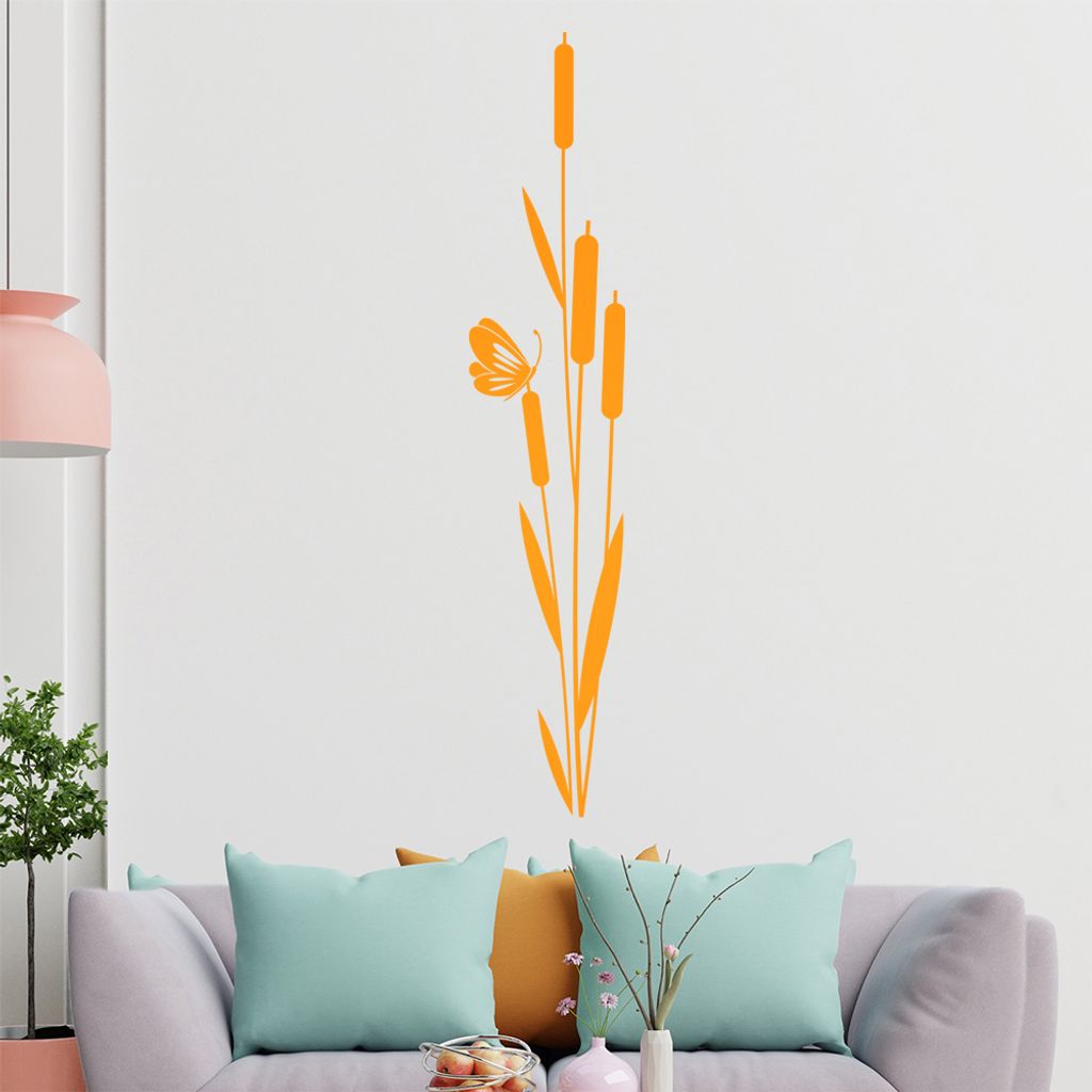Blumen Tribal Wandtattoo in 6 Größen - Wandaufkleber Wall Sticker - Dekoration, Küche, Wohnzimmer, Schlafzimmer, Badezimmer