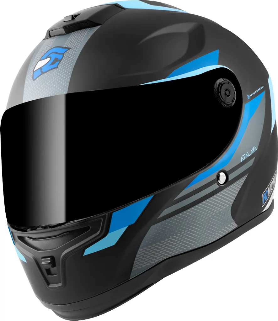 Casque intégral compact FC-Moto FF114B Zeron mat avec écran solaire