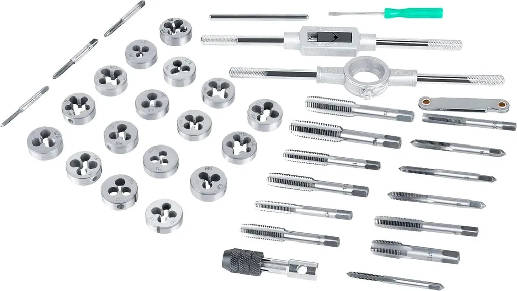 Réparez vos filetages avec ce set de 40 pièces tarauds et matrices