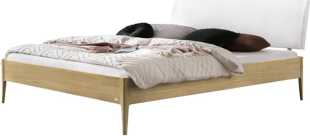 Hasena Lounge Sestola Bettgestell Massivholz Kopfteil gepolstert