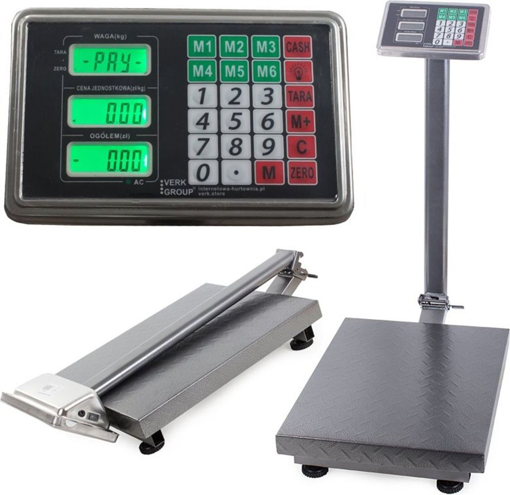 Váha plošinová do 300kg presnosť 50g TS-P6300Z BLACK Obrázok produktu 