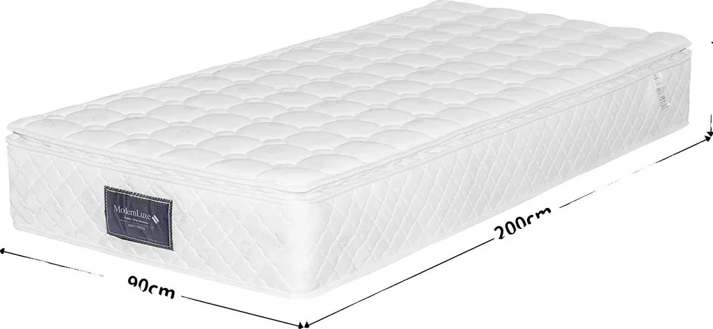 Matelas anti mal de dos 90x200 cm en mousse froide ergonomique 7 zones