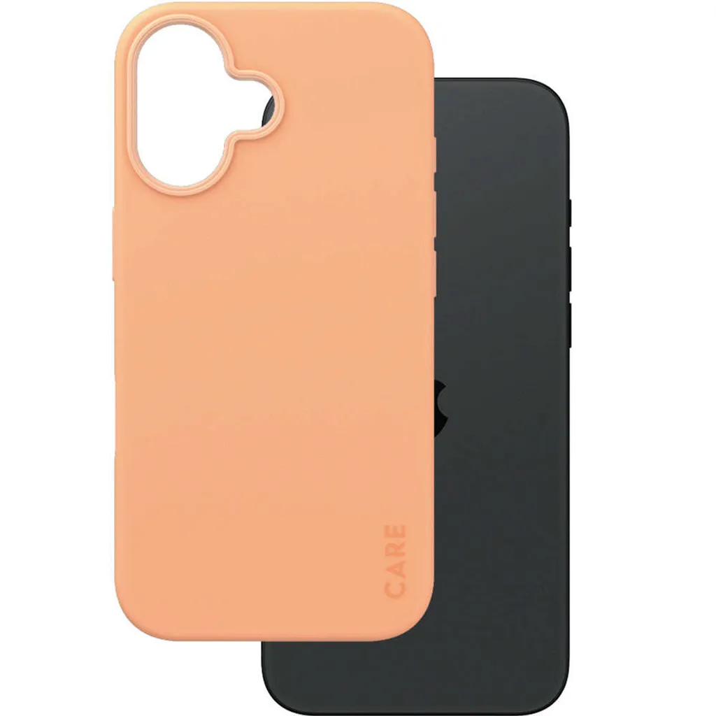 Cover iPhone 16 Rosa MagSafe PanzerGlass CARE Peachy - Fashion e Green