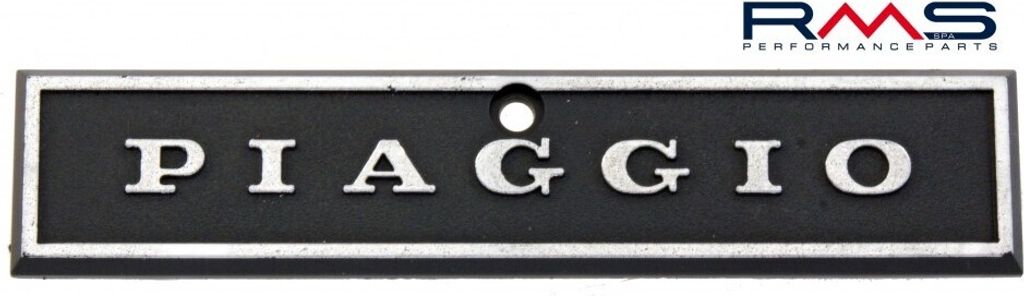 RMS Emblem / Schriftzug " PIAGGIO " Kaskade kompatibel mit Vespa PX Modelle - zum Schrauben