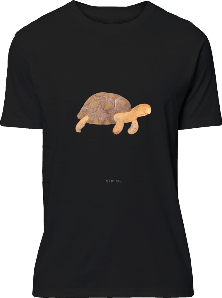 Mr. & Mrs. Panda T-Shirt Schildkröte Marschieren - Schwarz - Geschenk, S, Tshirt, Abenteuer, Shirt, Lieblingsmensch, Neustart, Meer, Schildkröten...