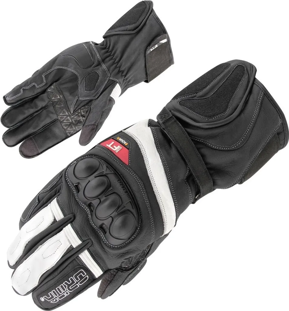 Gants de protection moto Orina Flash Big taille 30 confort cuir noir