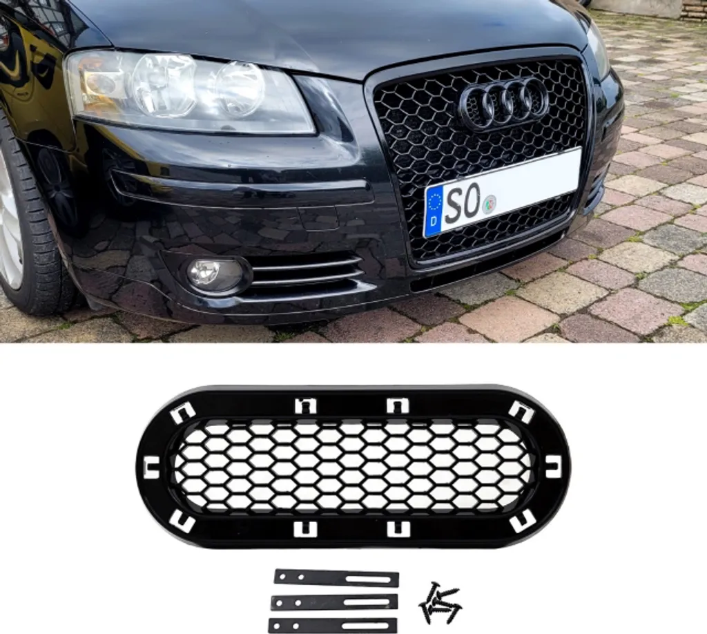 Remplacer support logo cassé Audi - Support alvéolé Audi A3 A4 A5 A6