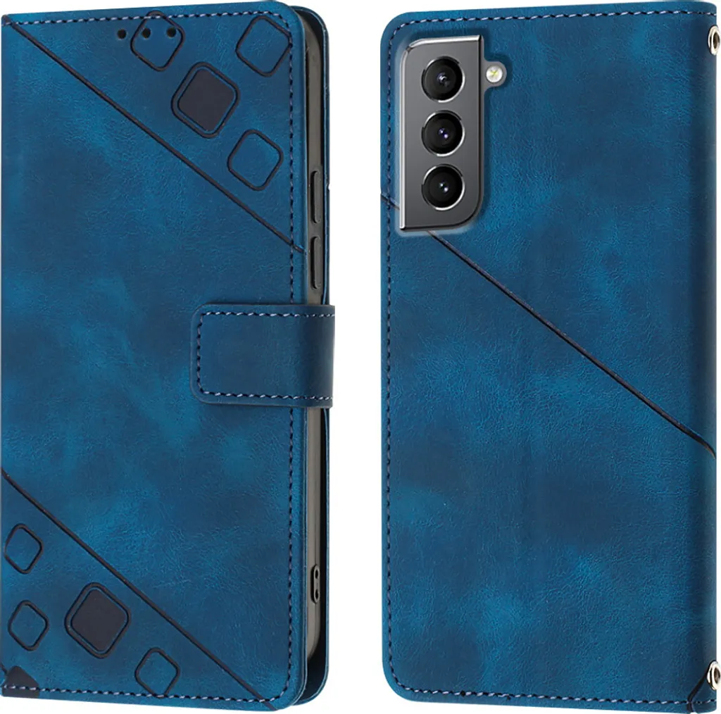 Custodia Portafoglio In Pelle PU Con Supporto Per TP-Link Neffos C5 Max (5,5 Pollici) - Blu - 2