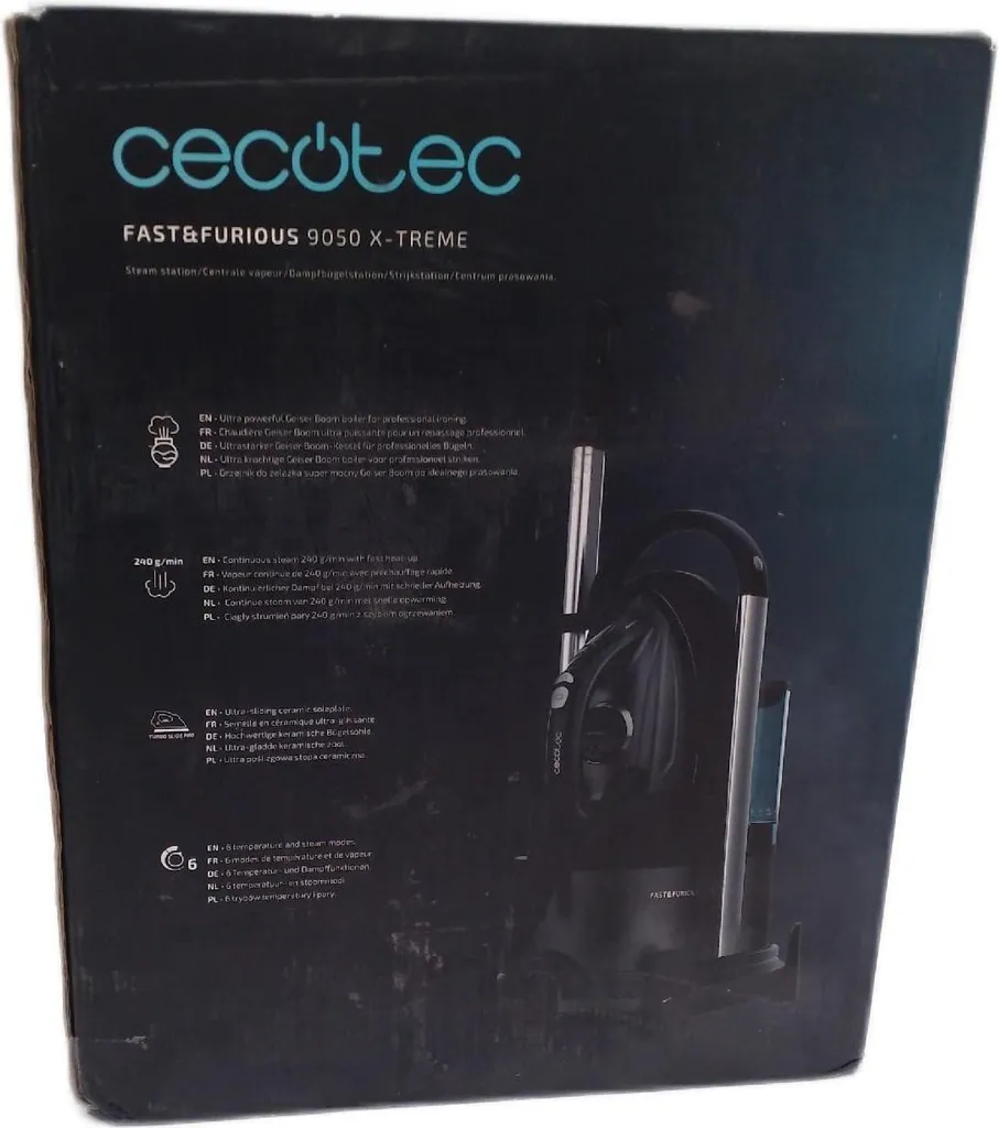 Centrale vapeur Cecotec 9050 semelle céramique pour repassage rapide