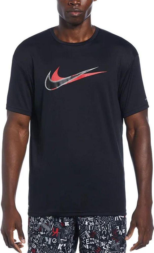Nike Swim Hydroguard Kurzarm-t-shirt Schwarz M Herren Schwarz M