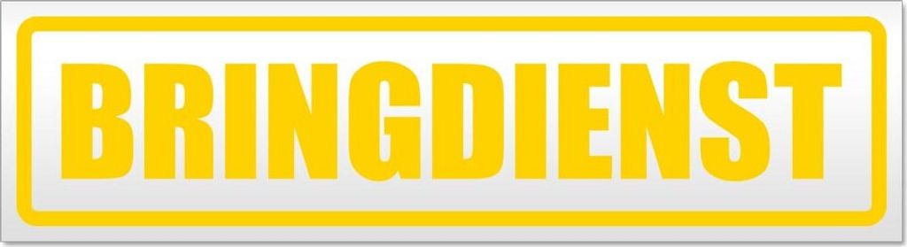 Bringdienst Magnetschild Schild magnetisch