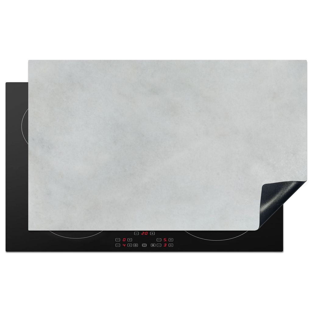 KitchenYeah Herdabdeckplatte Beton - Design - Industriell , 83x51cm, Küche Deko, Glaskeramikkochfeld Herdabdeckung, Abdeckplatte fùr Kochfeld