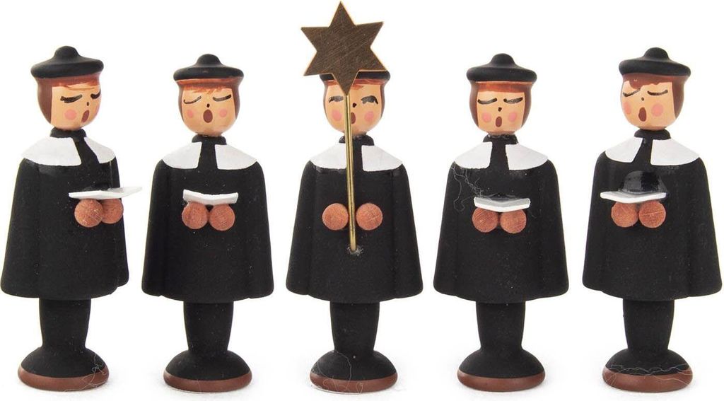 Miniaturfiguren Kurrendefiguren schwarz 5 im Set Höhe 5cm NEU