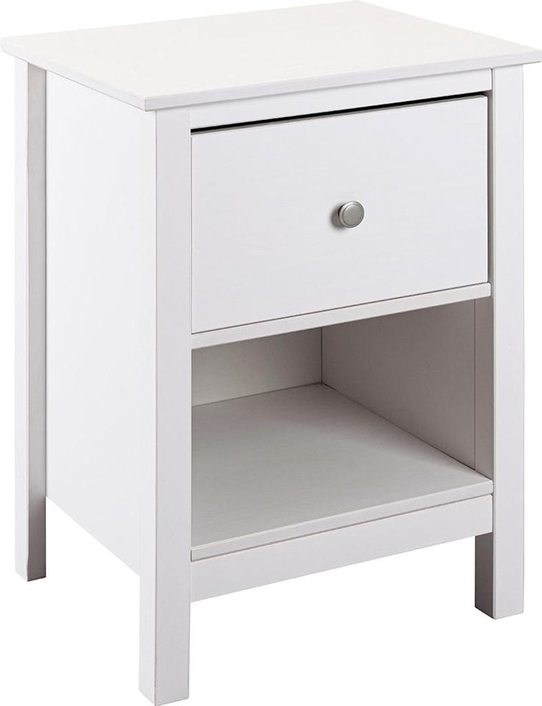 Inter Link Chilly Home Nachtkommode Massivholz Kiefer weiß Produktbild 