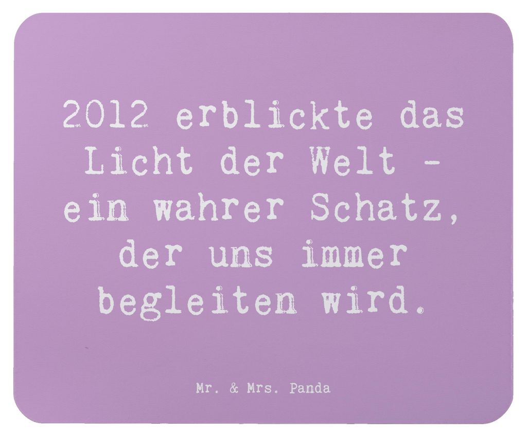 Mr. & Mrs. Panda Mouse Pad Spruch 2012 Geburtstag - Lavendeltraum - Geschenk, Glück, Happy Birthday, Hingabe, pc mausunterlage, Glückwunsch, erbl...