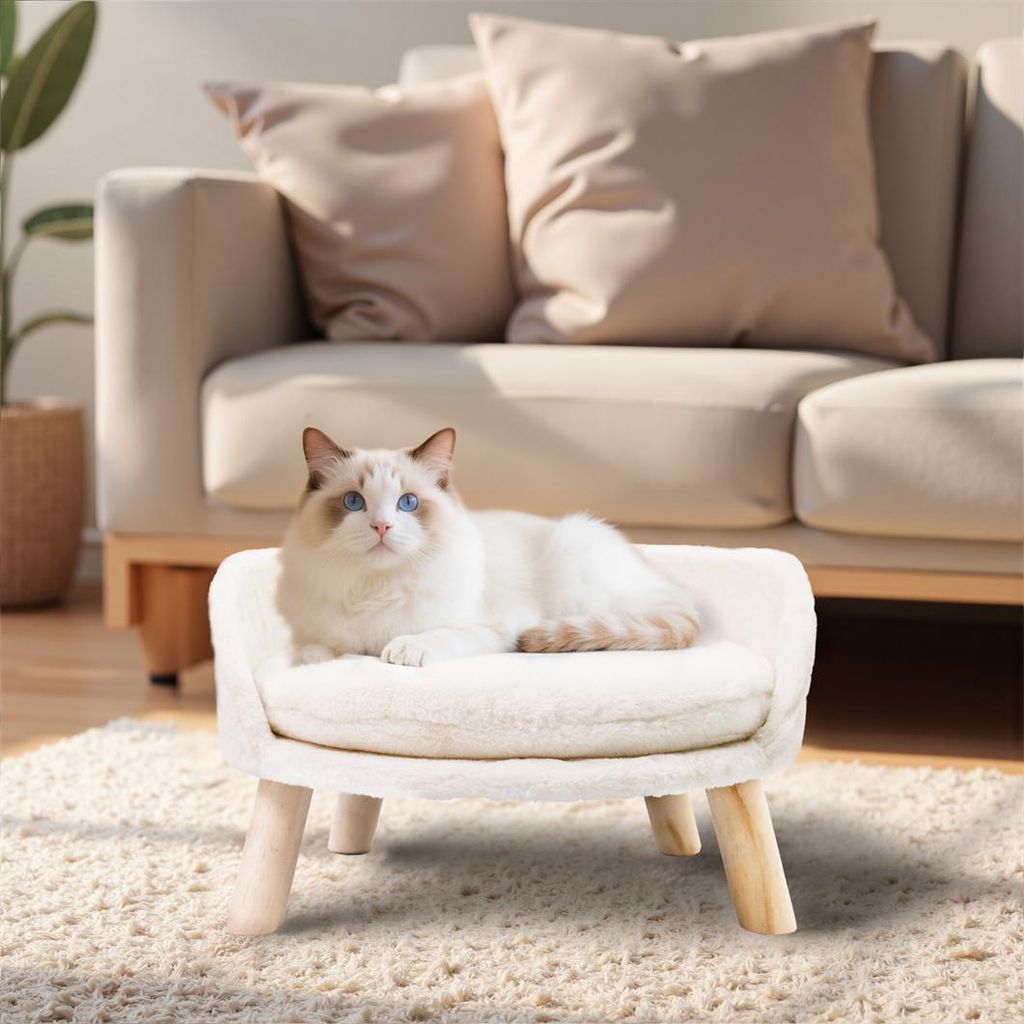 WISFOR Canapé pour chien avec housse douce, Canapé pour Image du produit 