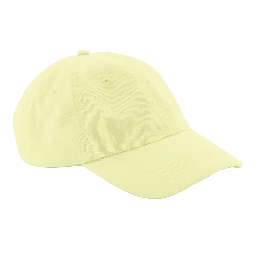 Berretto Beechfield PC7162 Giallo Pastello - Cappellino Low Profile Cotone