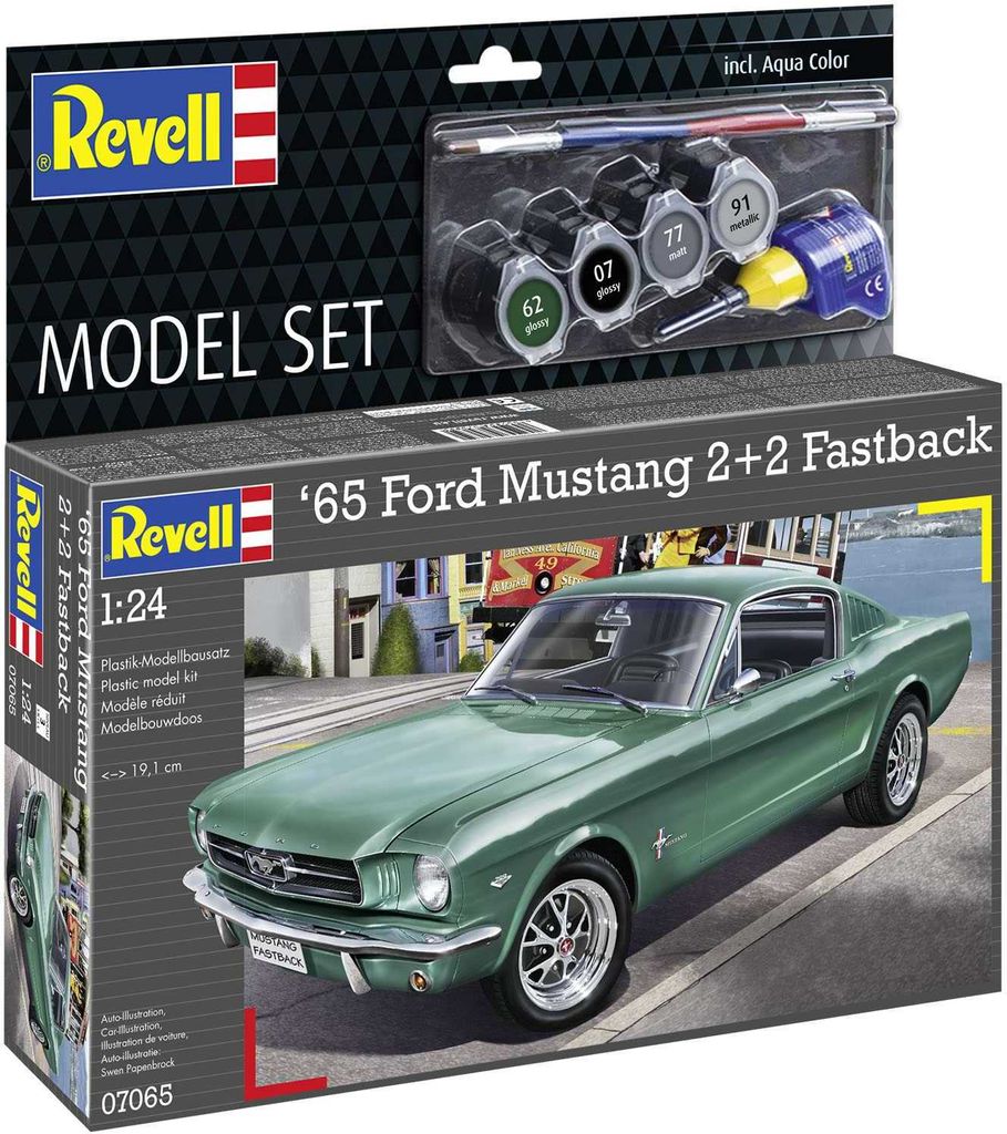 Revell-Modellbausatz 1965 Ford Mustang 2+2 Fastback Produktbild 