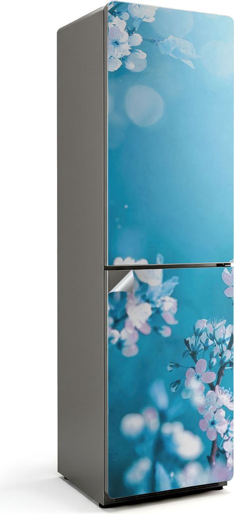Blumen-Mandala-Muster – Kühlschrank Aufkleber – Klebefolie Kühlschrank – Kühlschrank Nachbildung – Kühlschrankfolie selbstklebend – K...