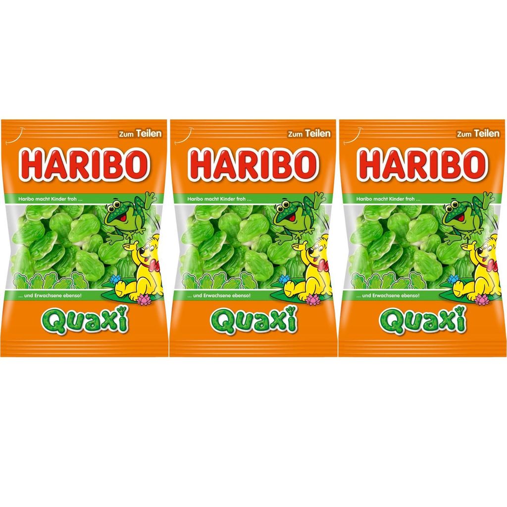 Quaxi-Frosch-Gummibärchen 175 g – Haribo – 3er-Pack Produktbild 