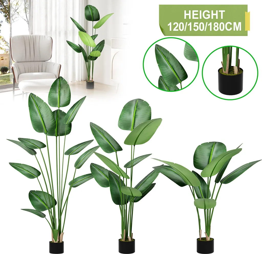 Palmier artificiel 120cm décoration intérieure et balcon LARS360 vert