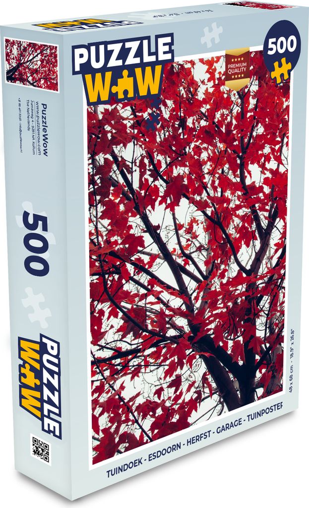 MuchoWow Puzzle 500 Teile Ahorn - Blätter - Herbst - Natur - Denken - Spiel - Toy