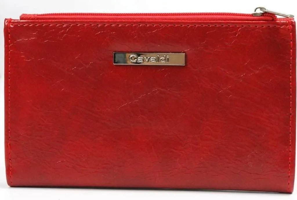 4U Cavaldi Portafoglio Nimaga Rosso: Vera Pelle Bovina Garantita