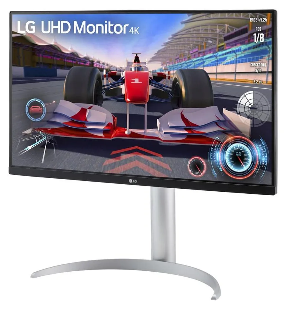Moniteur PC 4K LG 27UQ750-W de 27 pouces avec ergonomie ajustable Argent