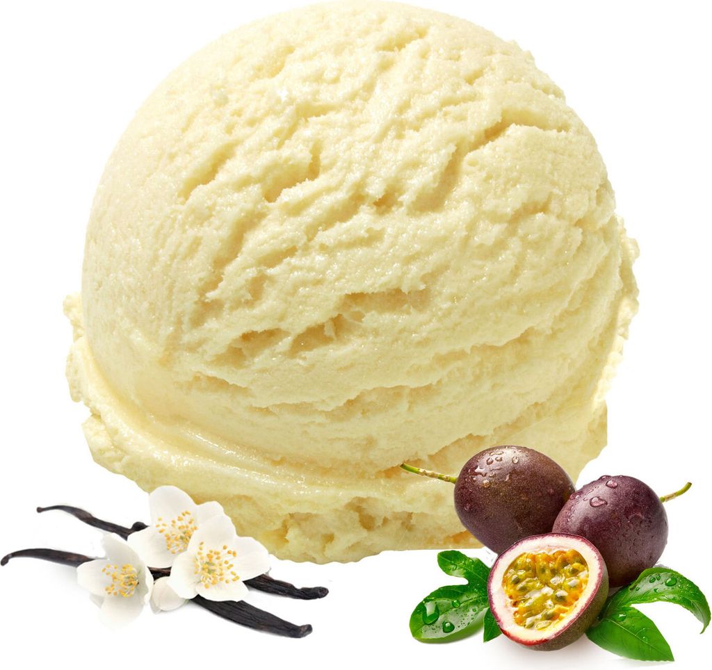 Vanille Maracuja Veganes Eis Pulver Zucker-, laktosefrei 333 g