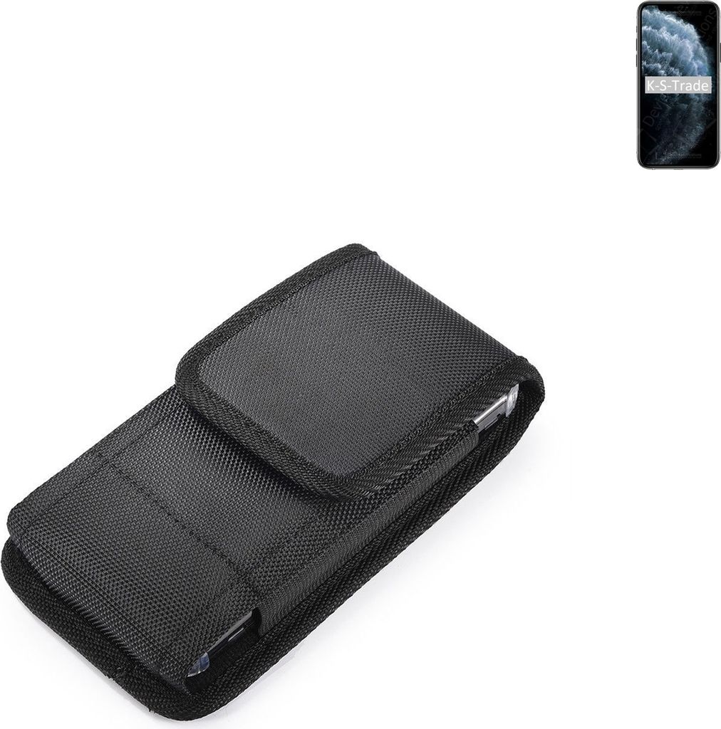 Holster Gürteltasche kompatibel mit Apple iPhone 11 Pro Max Holster Gürtel Tasche wasserabweisend Handy Hülle Schutz Hülle Outdoor schwarz