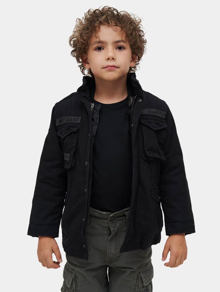 Brandit Kids M65 Giant Jacket black Gr. 170/176 Produktbild 