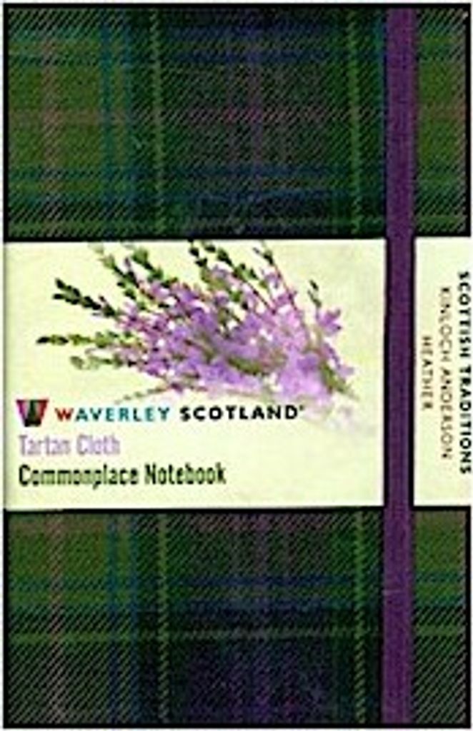Heather Tartan: Tasche: 14 x 9cm: Schottische Traditionen: Waverley Genuine Tartan Cloth Commonplace Notebook