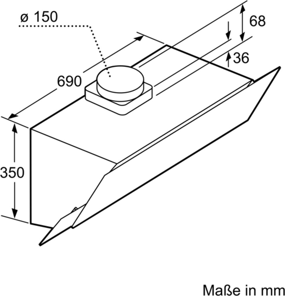 Siemens Kopffreihaube LC95KA670 - iQ100, schwarz, 90 cm Produktbild 4
