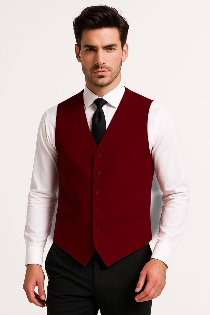 T3620-0800-60 wein-rot Herren Weste Gr.60