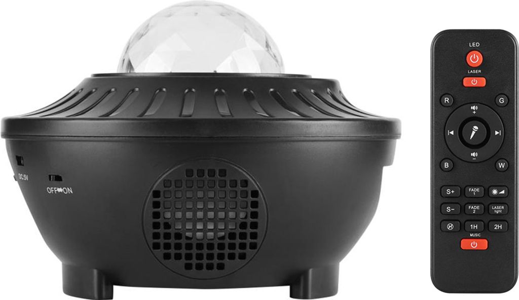 ROSNEK Musik LED Projektor Sternenhimmel Lampe mit Produktbild 7