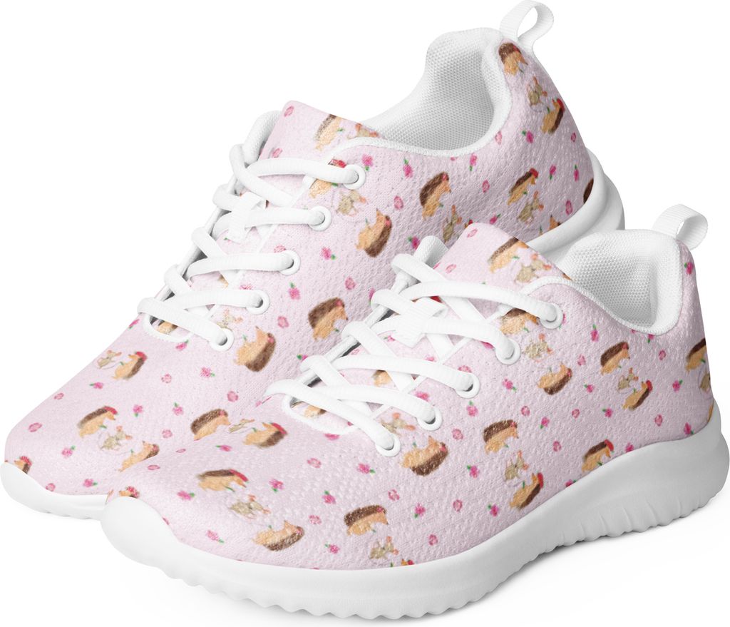 Mr. & Mrs. Panda Damen Fitnessschuh Igel Seilhüpfen Größe 42 - Rosa - Geschenk, Kinder, Kindergarten, Sneaker, Modern, Weiß, Maus, Seilspringen...