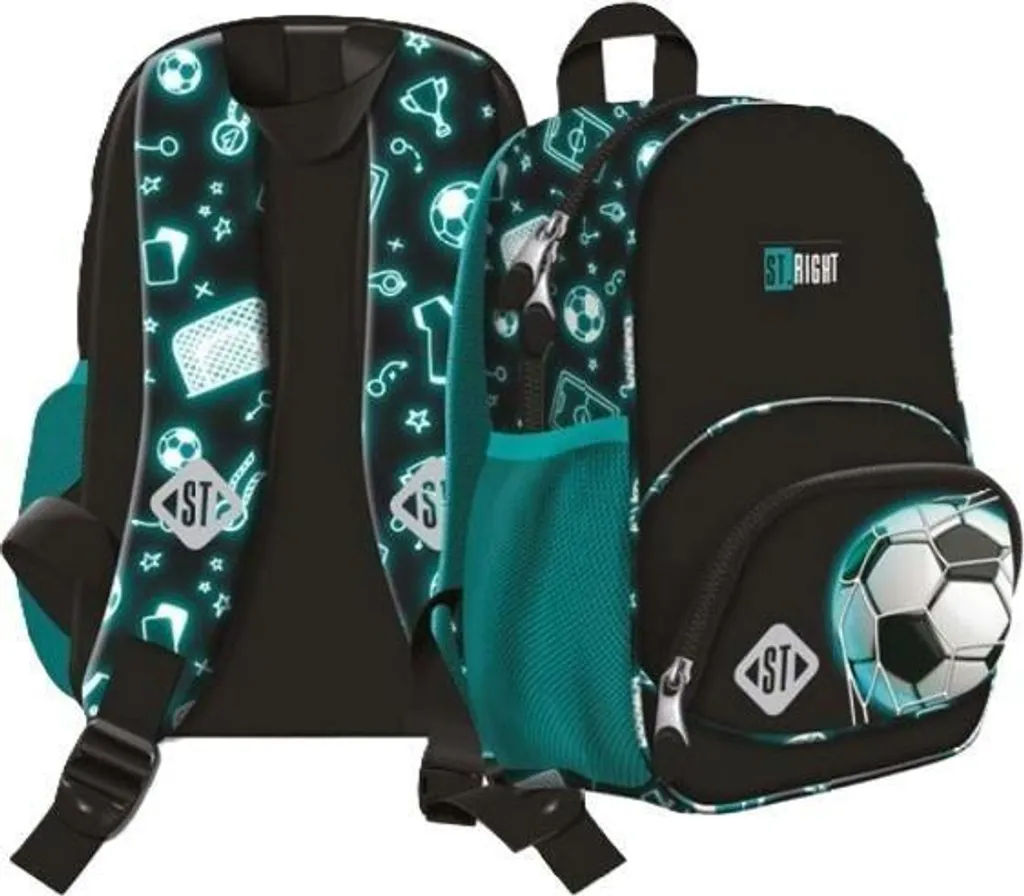 Sac à dos Mini 1 compartiment Neon Football - Petit format pour enfant