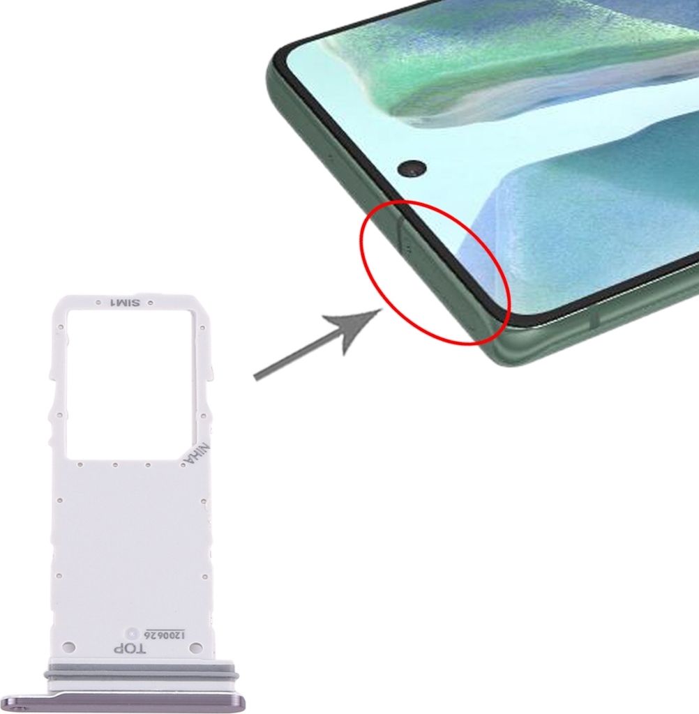 Sim Karten Halter für Samsung Galaxy Note 20 Schwarz Black Card Tray Ersatzteil