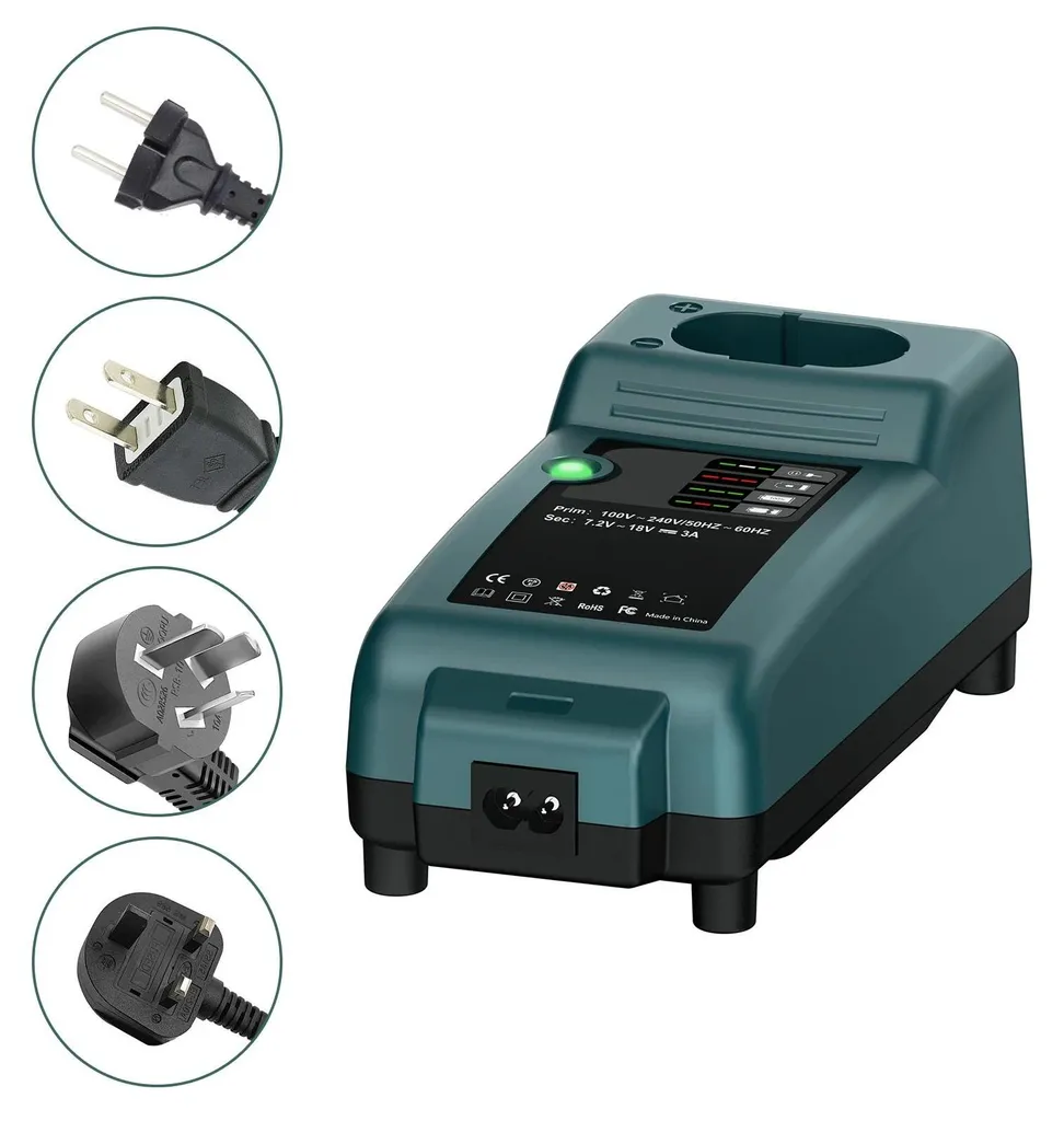 Chargeur de batterie universel Ni-MH 9,6V à 18V pour outillage PA12