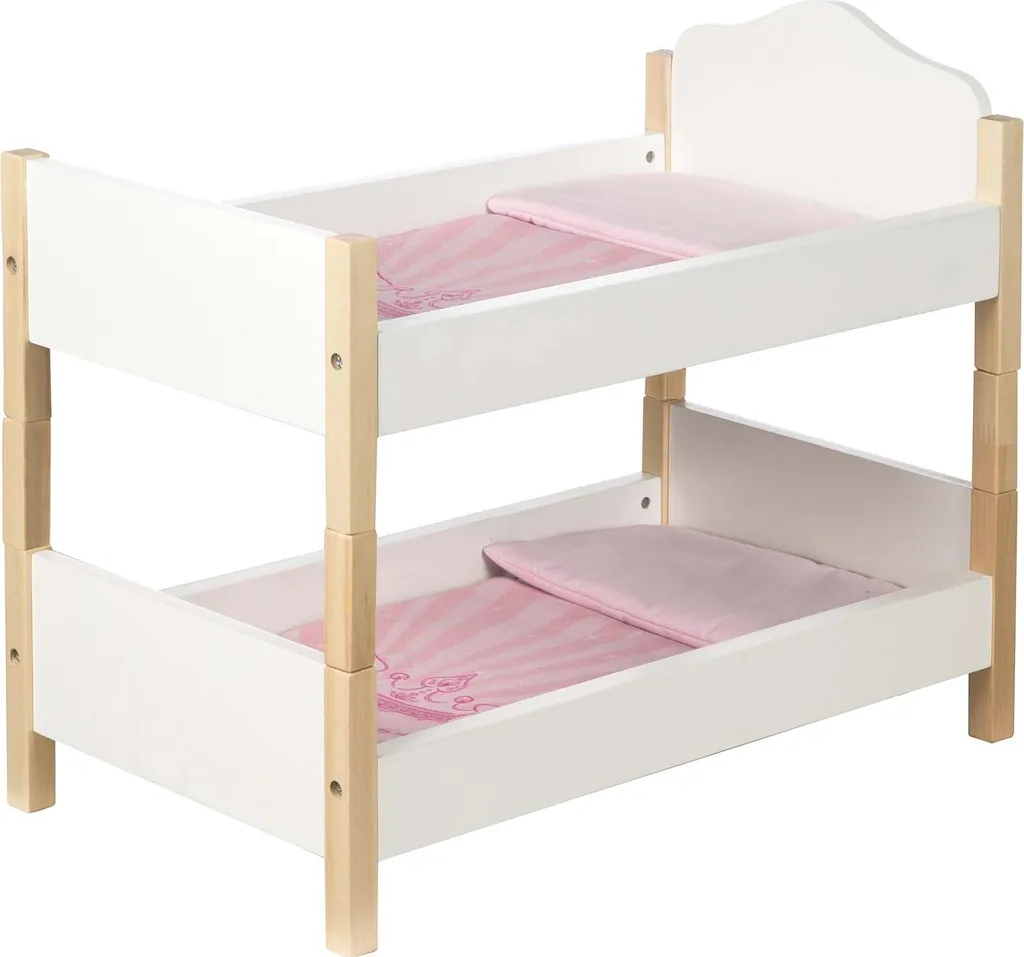 Lit de poupée pour jeux d'imitation enfant avec matelas et oreiller doux
