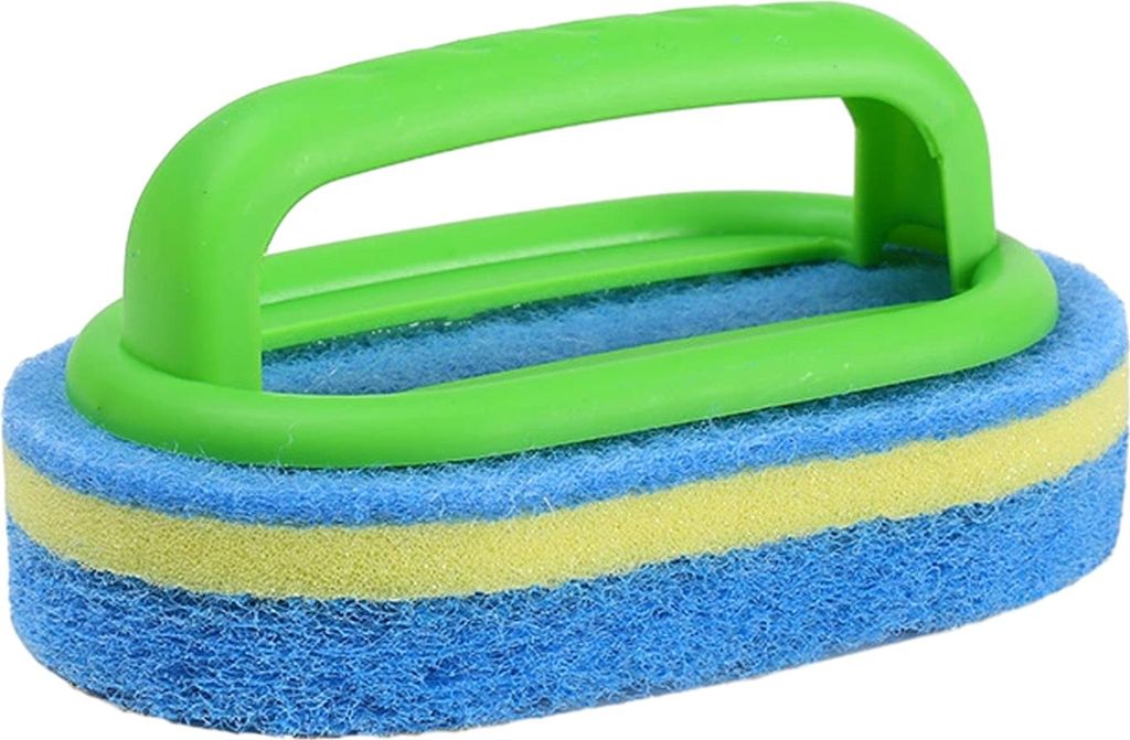 Reinigungsbürste, Schwamm, Kunststoff, handgefertigtes Design, Küchenreinigungsschrubber, einfach zu verwendendes Haushaltsreinigungswerkzeug