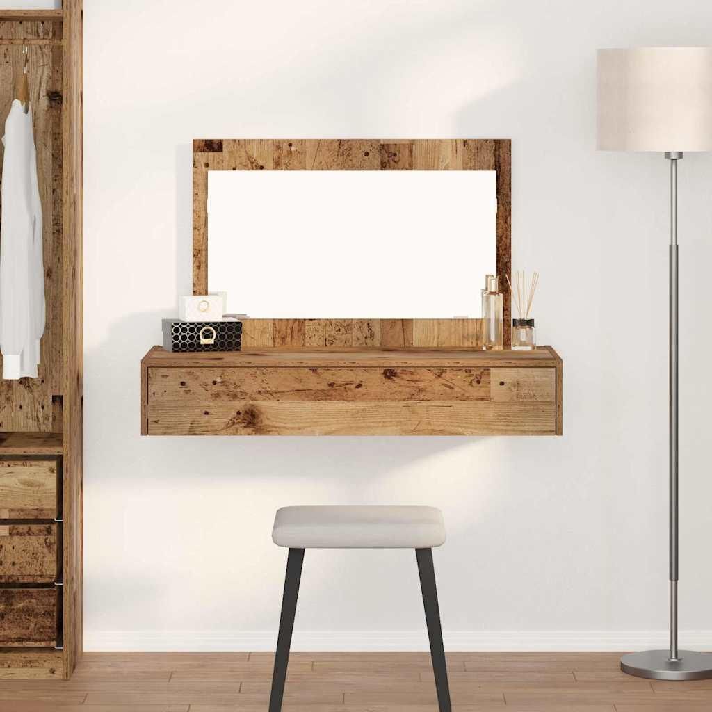 "2026 Aktion"Schminktisch - modernes Design - Kosmetiktisch/Frisiertisch mit Speicher Braun 100x40x70cm Holzwerkstoff DE727511 - Schminktische