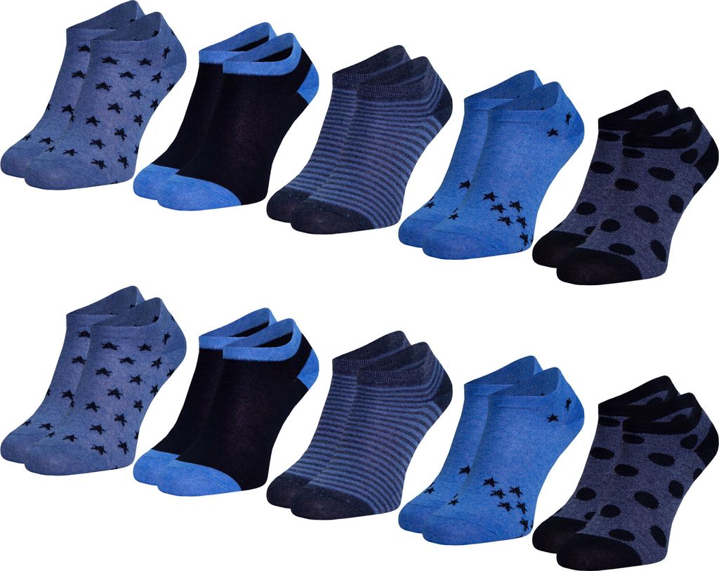 OCERA 10 Paar Damen Sneaker Socken mit einfarbigem Produktbild 