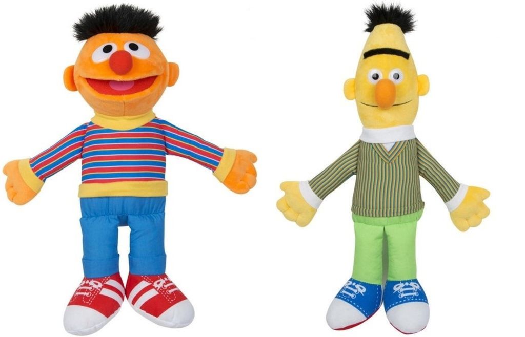 Ernie und Bert 2er Set Plüschtier 40 cm Sesamstraße Produktbild 