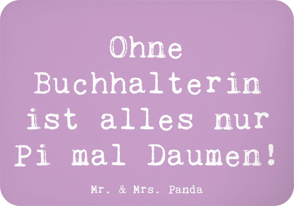Mr. & Mrs. Panda magnet Spruch Buchhalterin Liebe - Lavendeltraum - Geschenk, Finanzen, whiteboardmagnet, Berufspassion, Wertschätzung, wandmagnet...