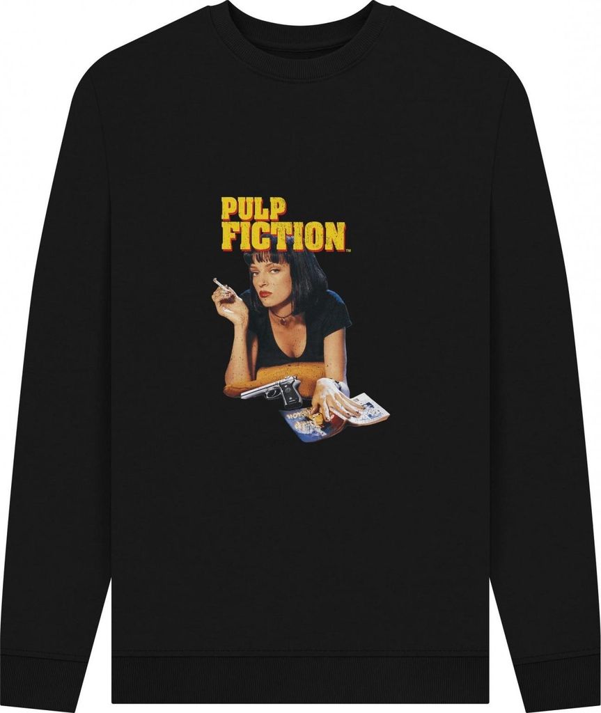 Pulp Fiction - Sweatshirt für Herren/Damen Uni PN1502 (M) (Schwarz)