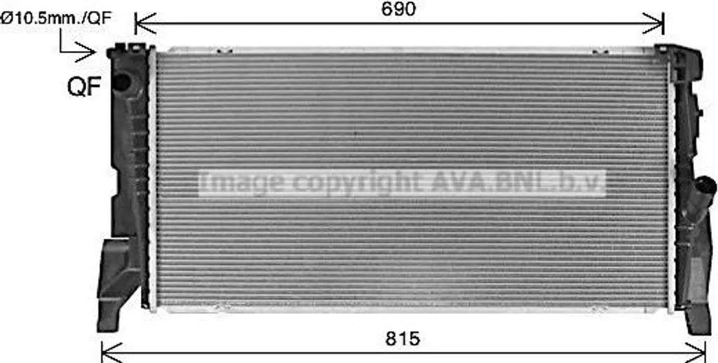 Évitez la surchauffe Mini avec le radiateur AVA BW2588 OE 17117617593