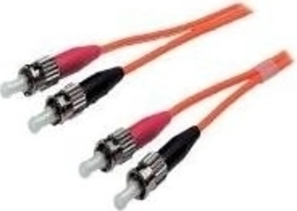 Jarretière optique multimode OM2 ST-ST Duplex 1m haute fidélité PC
