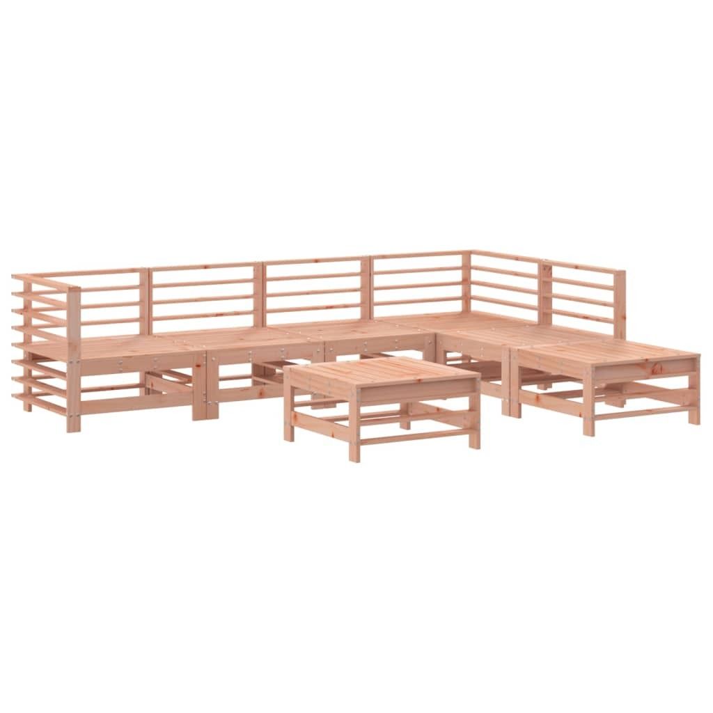 vidaXL 7-tlg. Garten-Lounge-Set Massivholz Douglasie